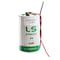 Saft LS33600_WIRE D Battery 3.6V 1700mAh Lithium replaces 61104501 6EW1 and more LS33600_WIRE - alternate 2